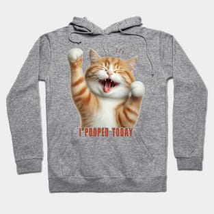 I Pooped Today // Funny Cat V2 Hoodie